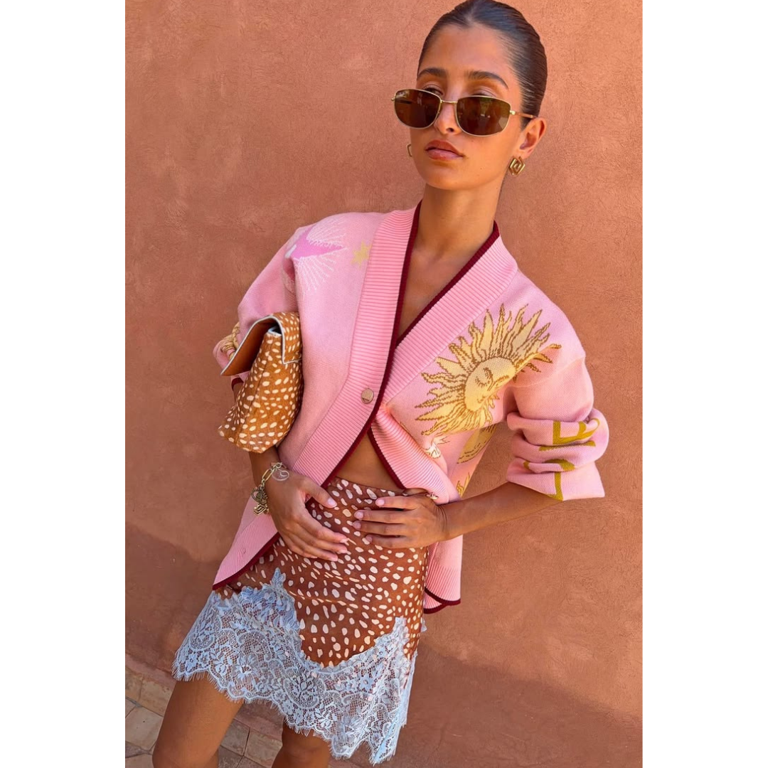 Pink Mystical Cardigan