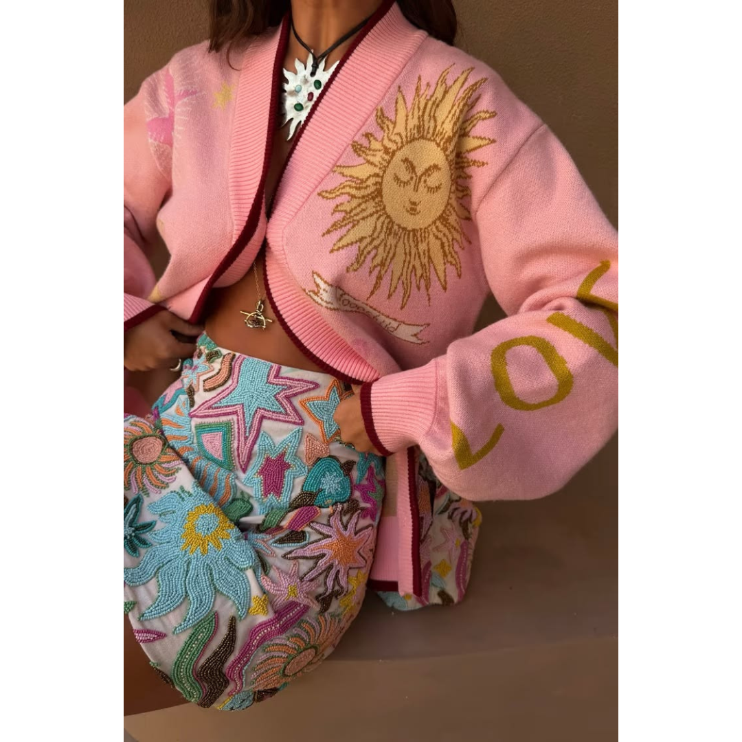 Pink Mystical Cardigan