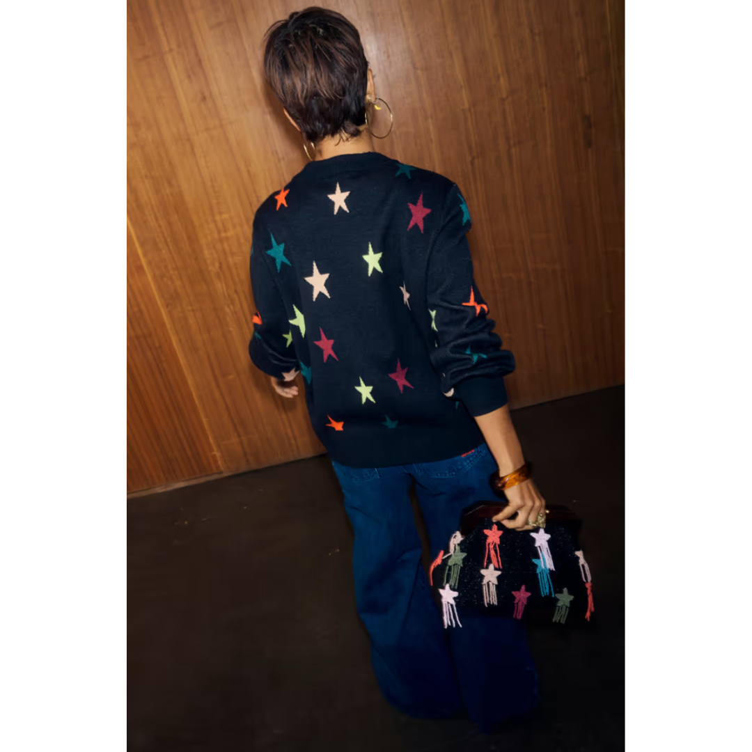 Black Star Clutch Bag