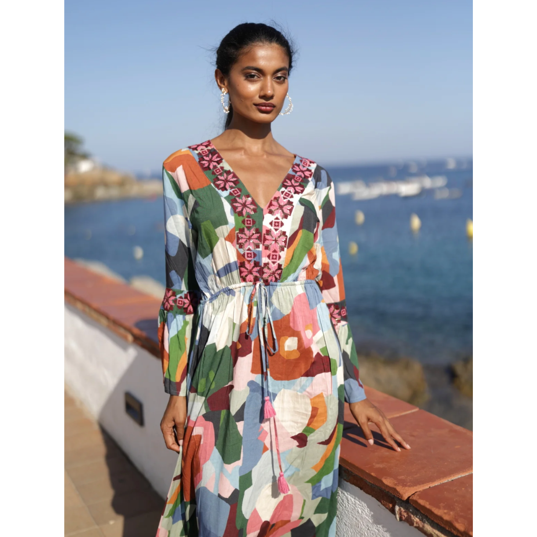 Cassandra Embroidered Dress