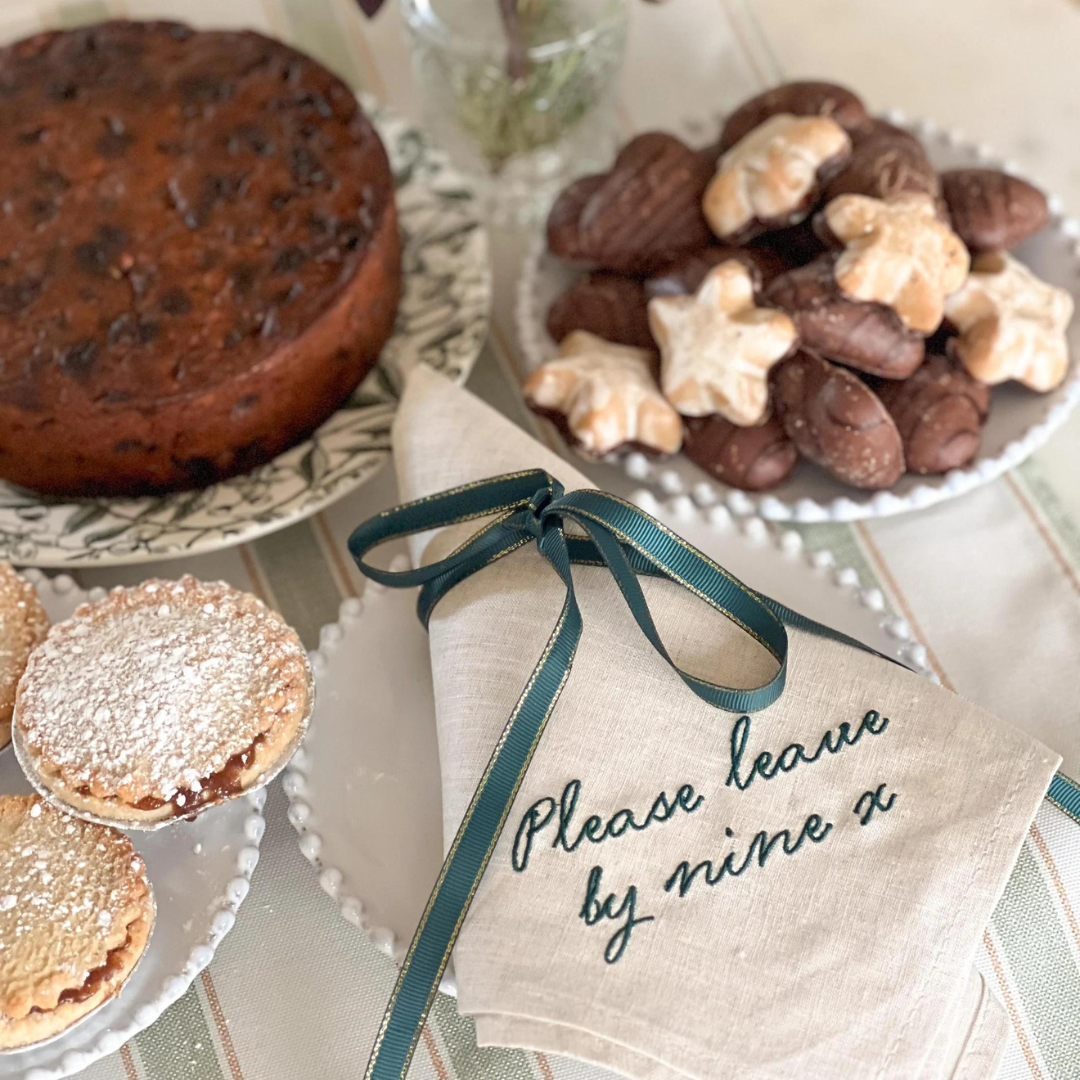 Please Leave By Nine Napkins - set of 2