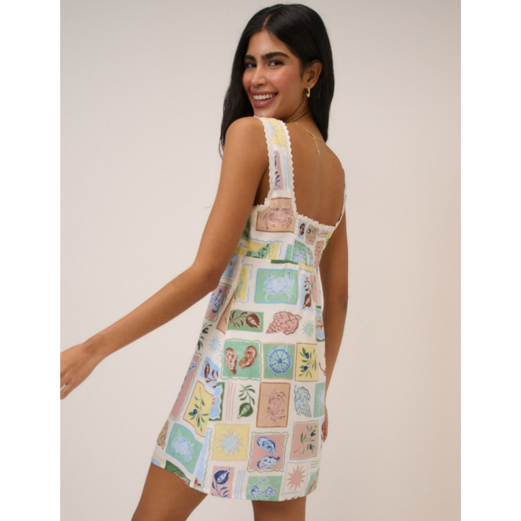Ciara Print Mini Dress