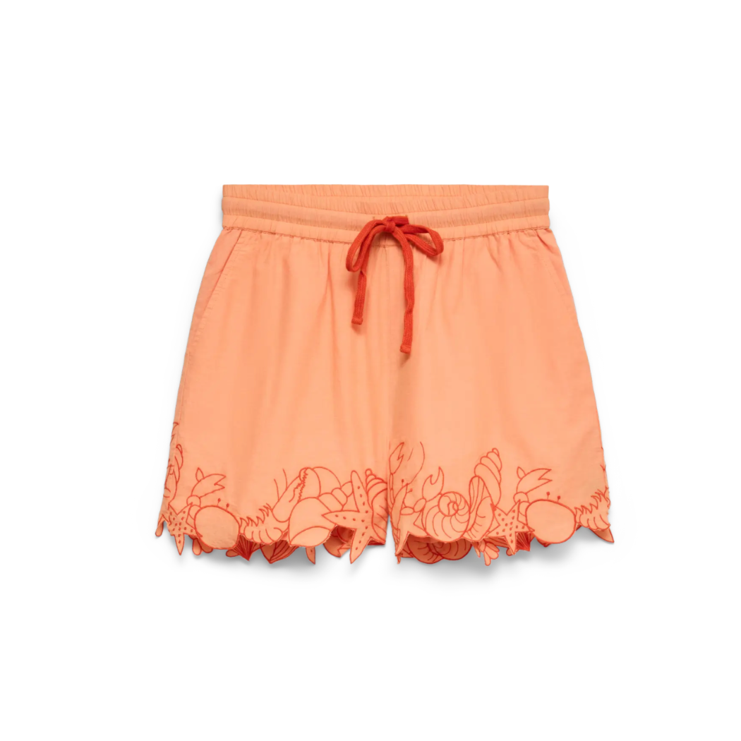 Lucia Embroidered Cotton Shorts