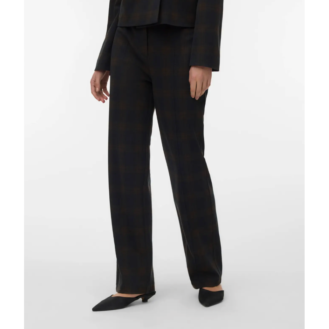 Malli Straight Check Trousers