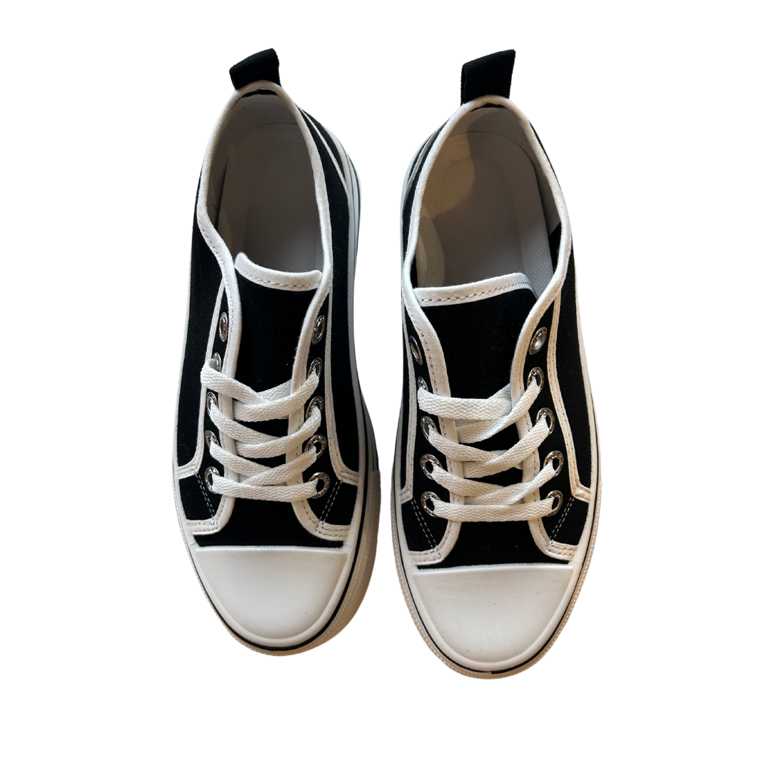 Black Platform Sneakers