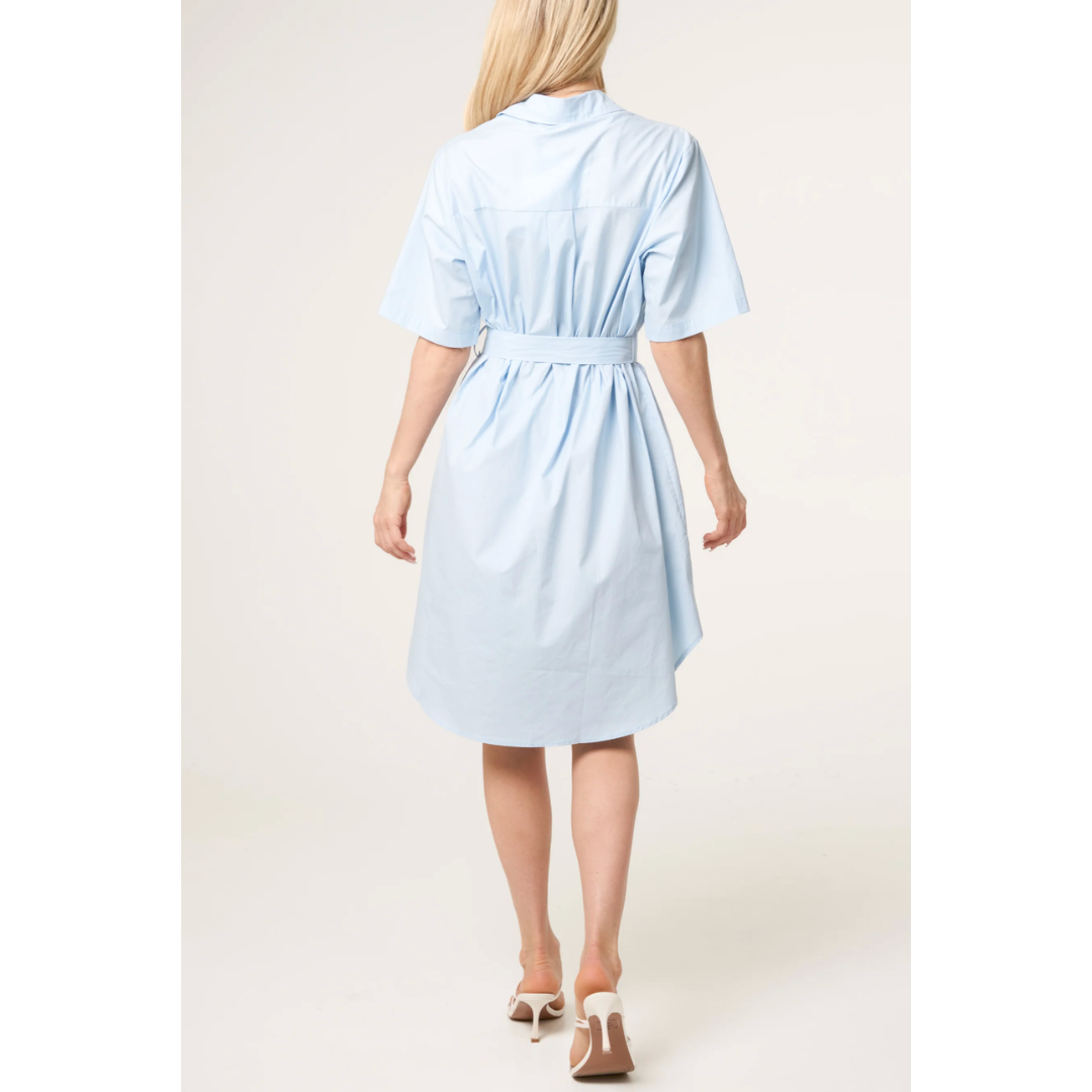 Nova Embroidered Shirt Dress