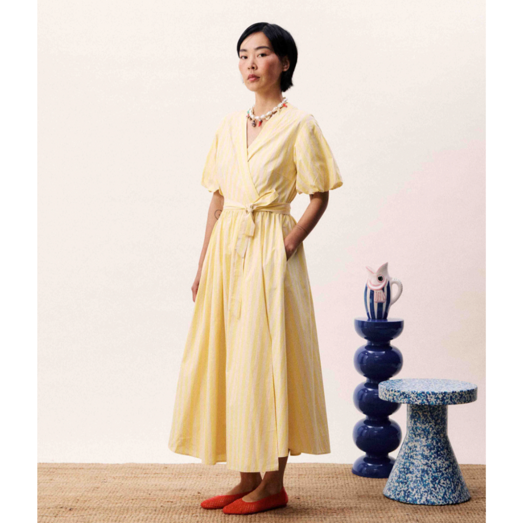 Marci Butter Midi Dress