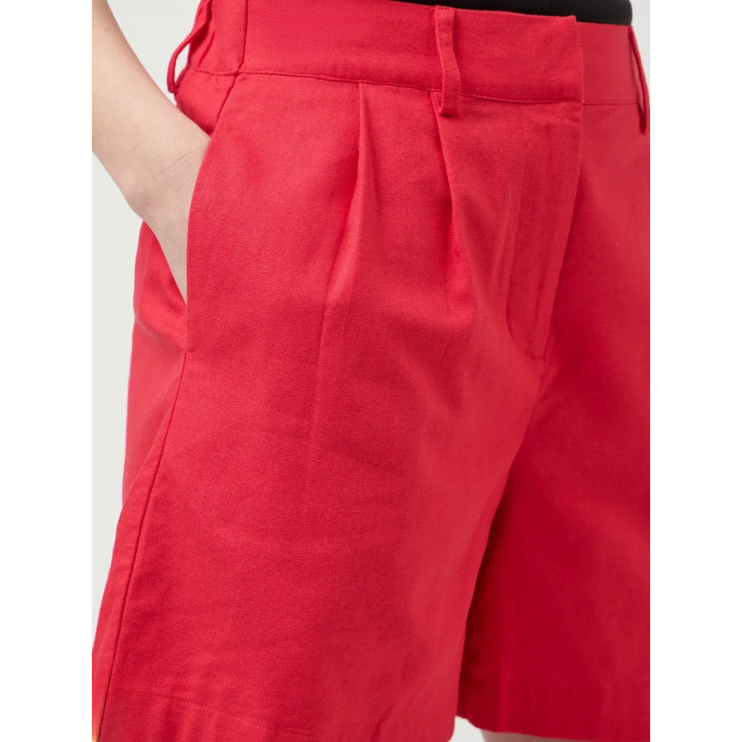 Lirma Red Tailored Shorts