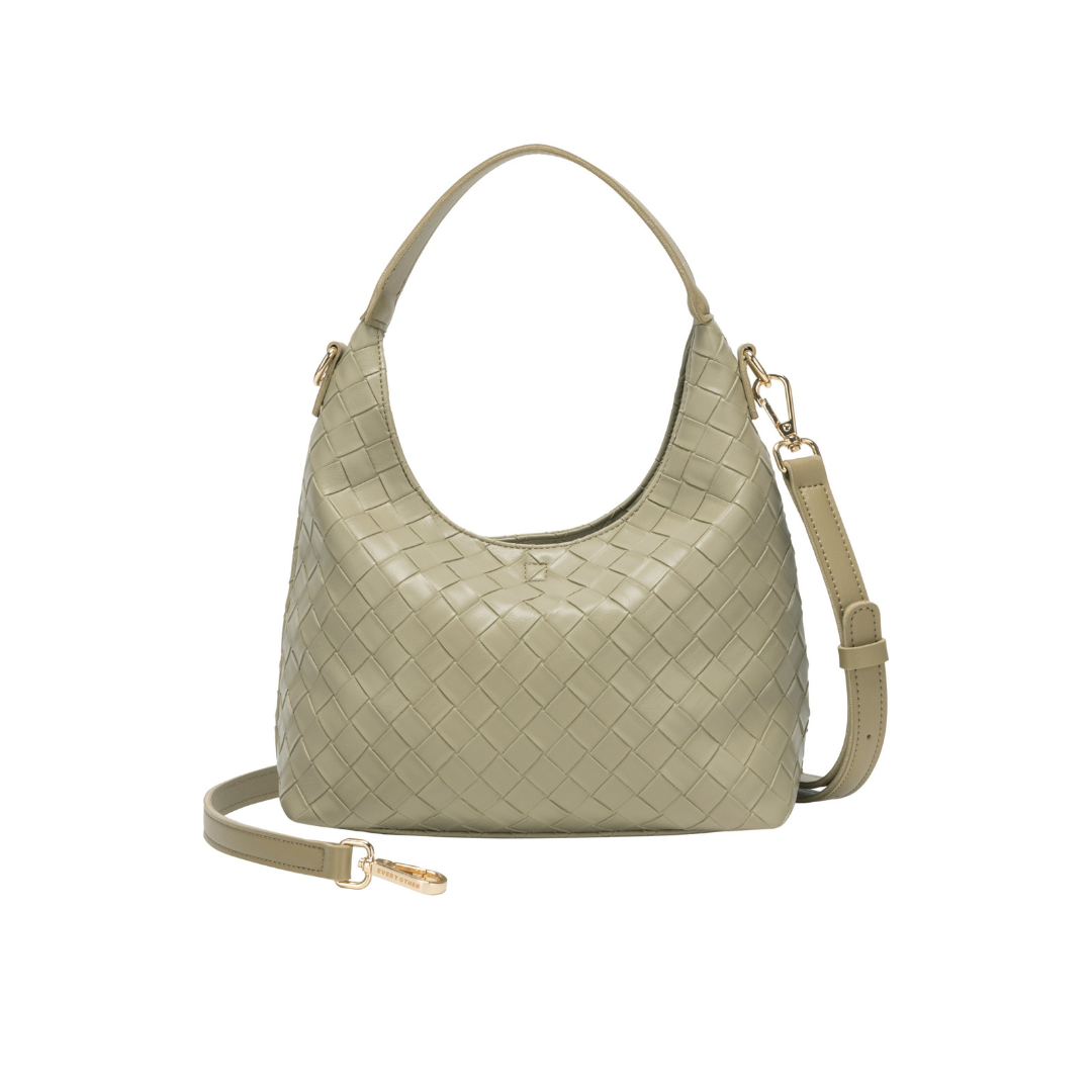 Sage Woven Shoulder Bag