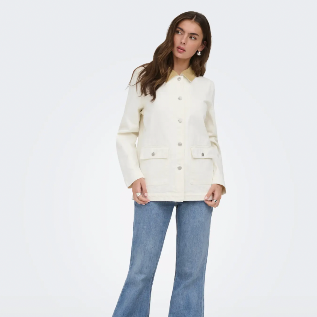 Frankie White Denim Jacket