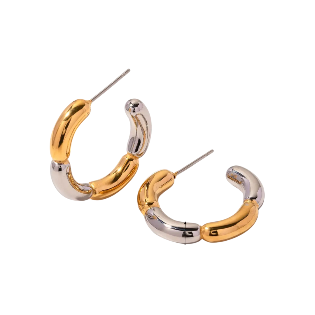 Mixed Metal Hoops