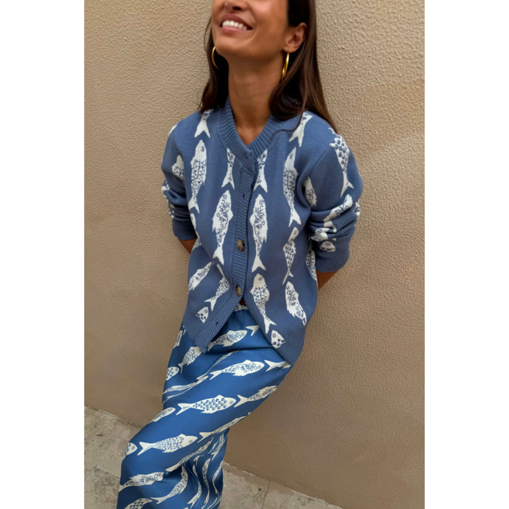Blue Marina Hollie Cardigan