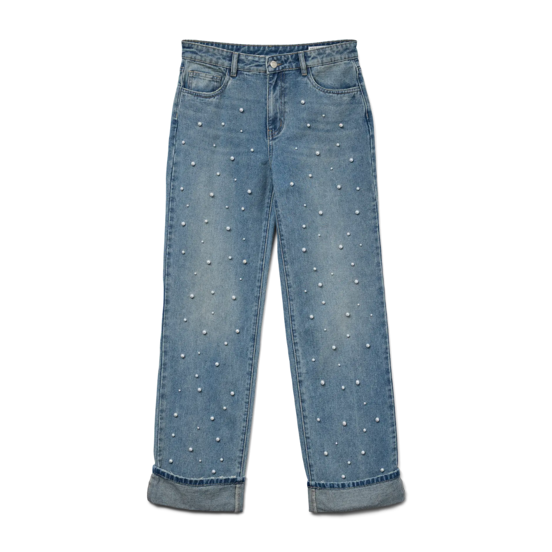 Jamie Pearl Turn Up Jeans