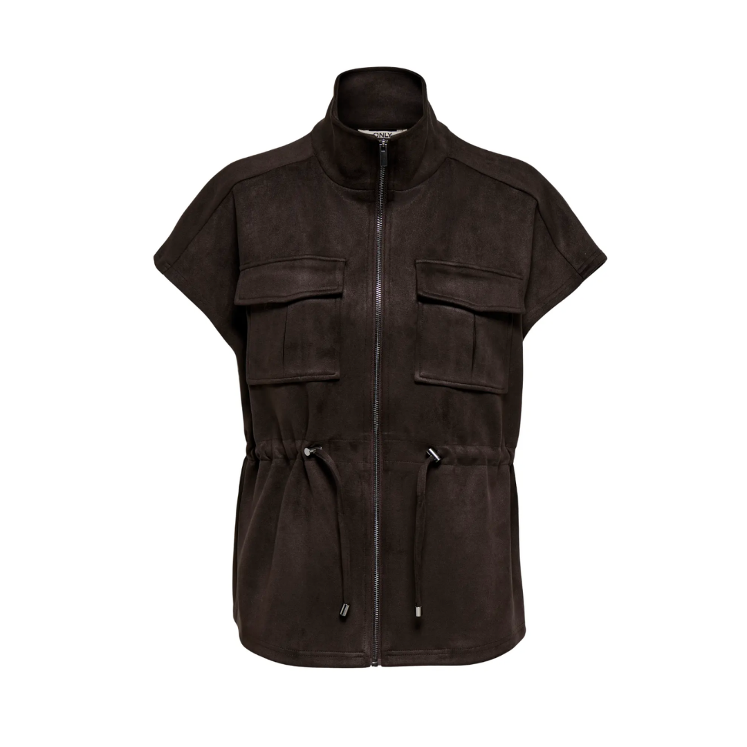 Mira Faux Suede Waistcoat