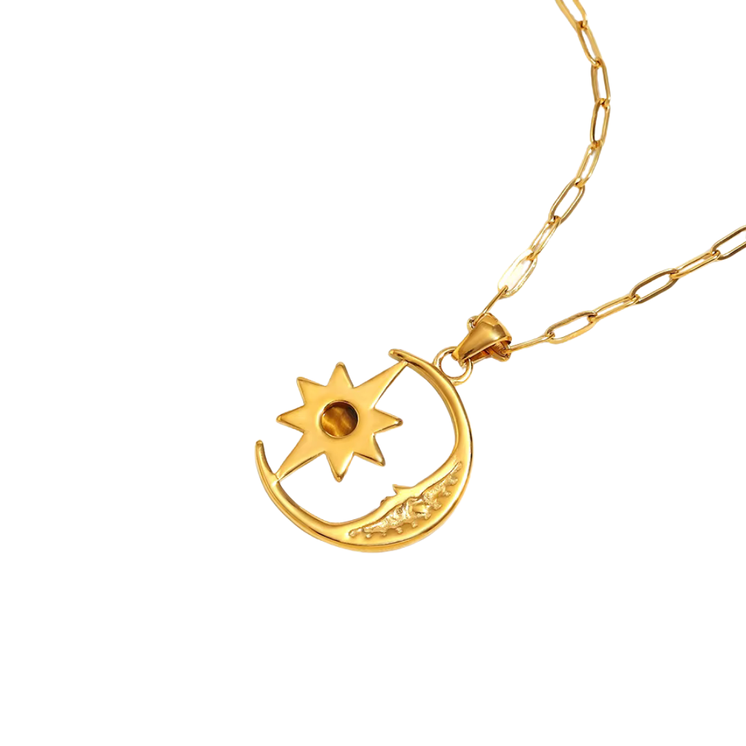 Celeste Moon & Sun Necklace