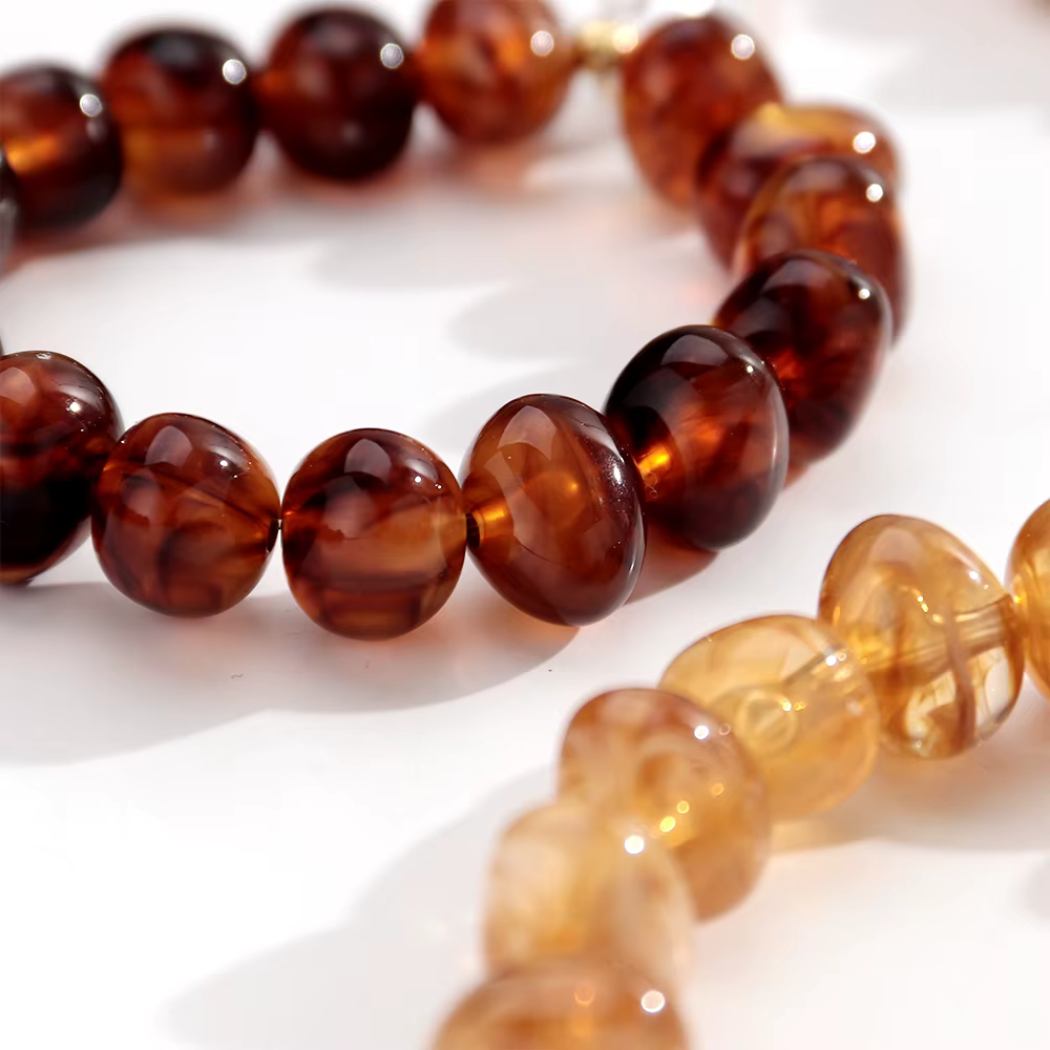 Honey Pearl Necklace & Bracelet