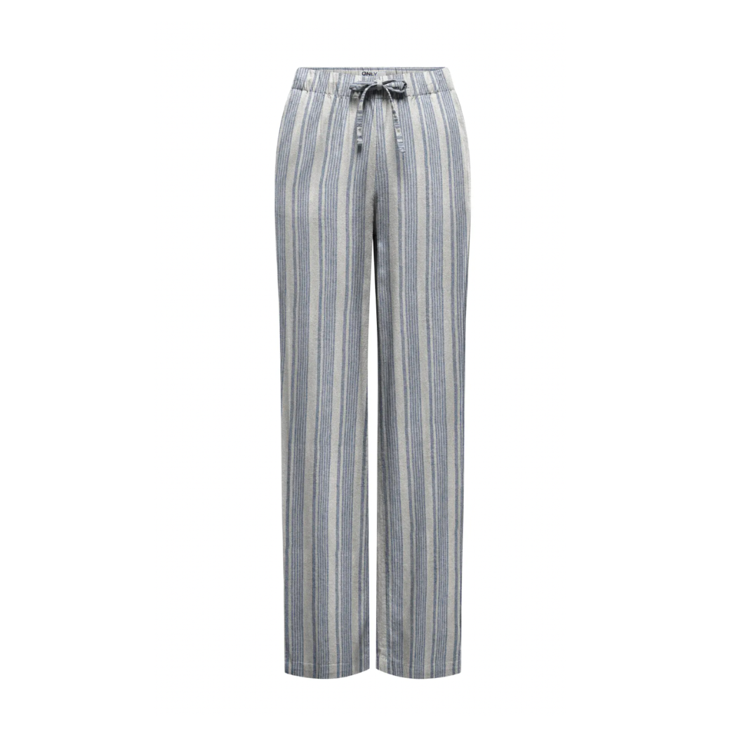 Goa Linen Mix Trousers | Striped Wide Leg Summer Trousers | The