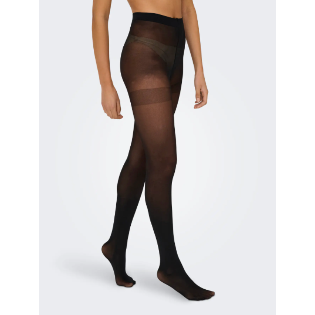 40 denier black tights (2 pack)