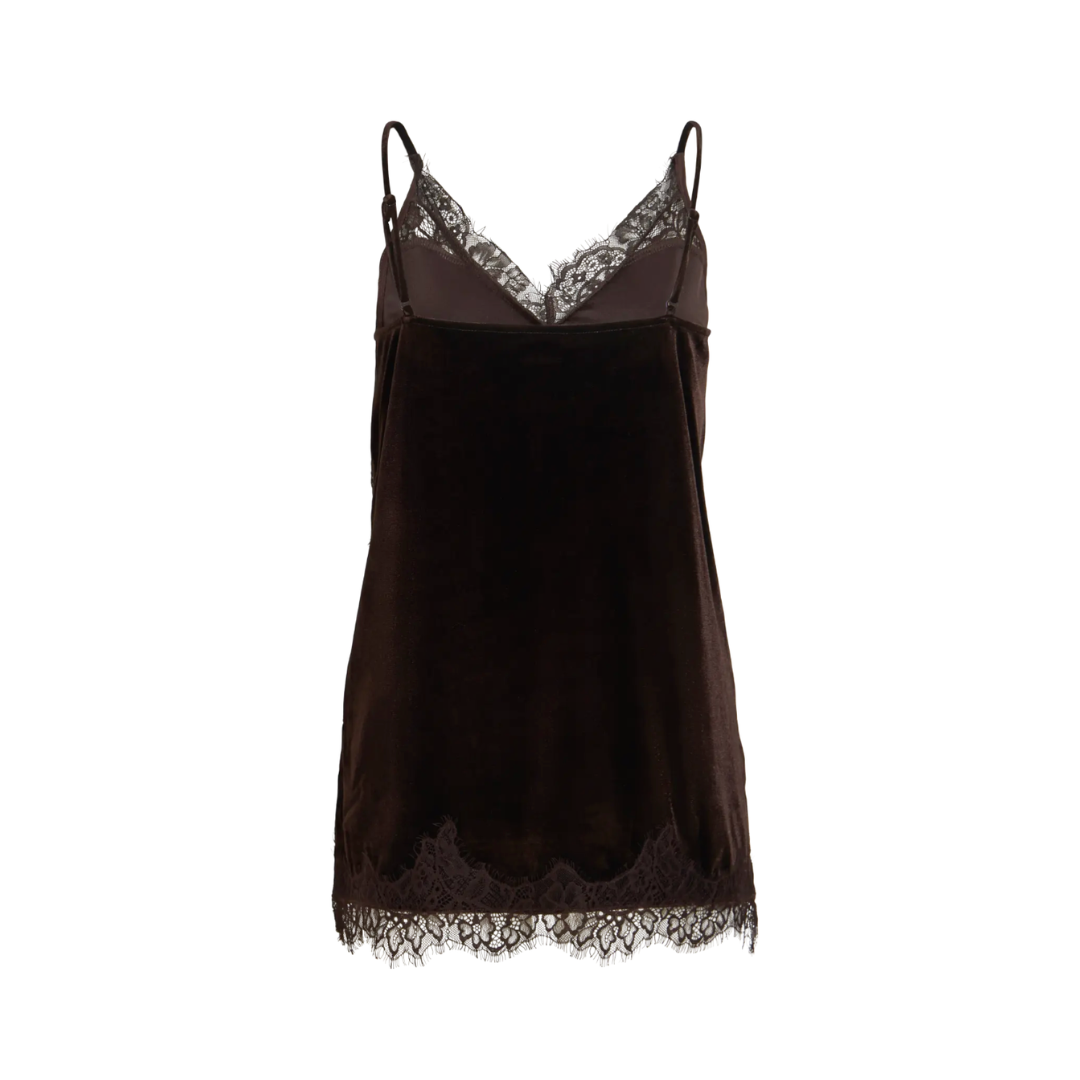 Verity Velvet Singlet Top