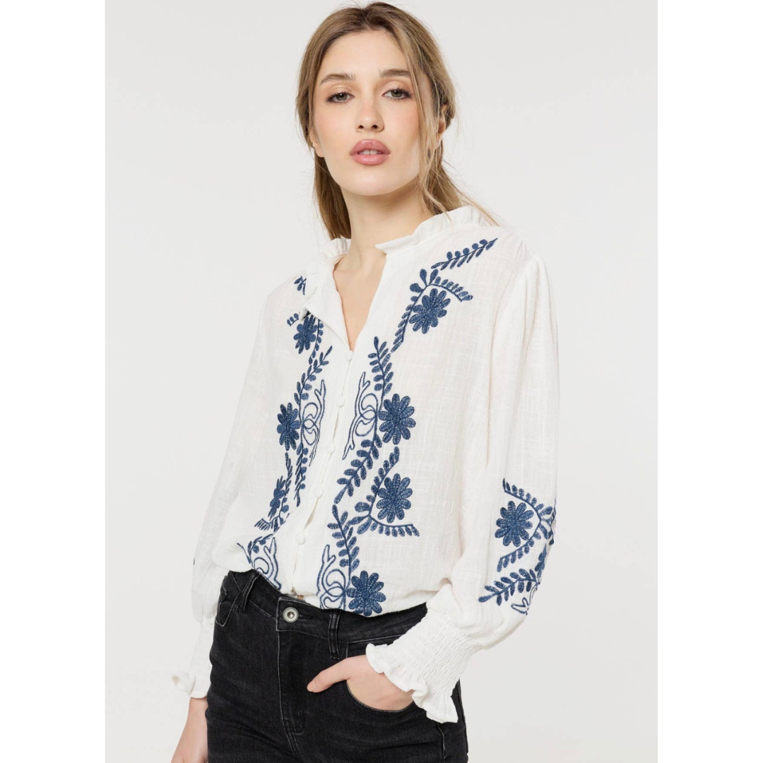 Harper Embroidered Blouse