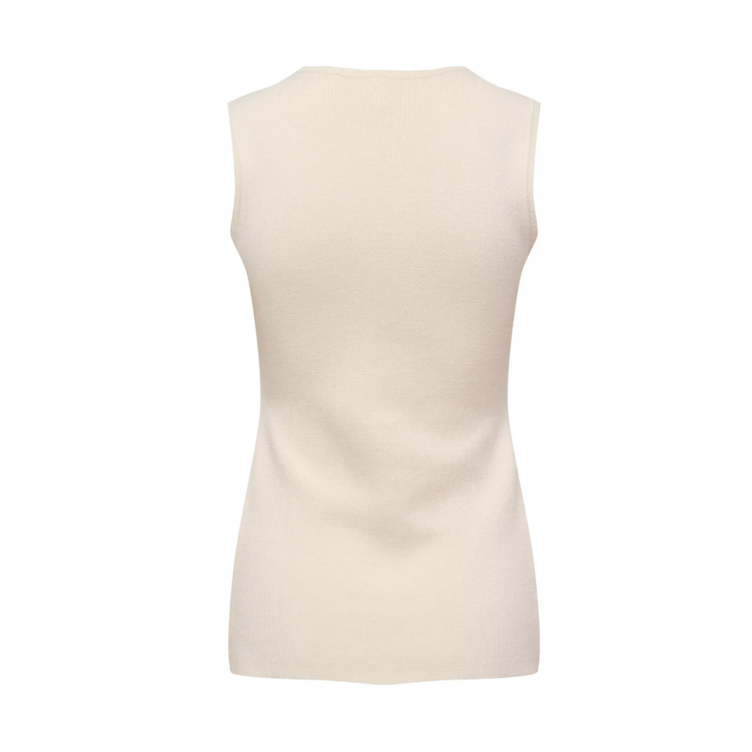 Eve Knitted Vest – Cream