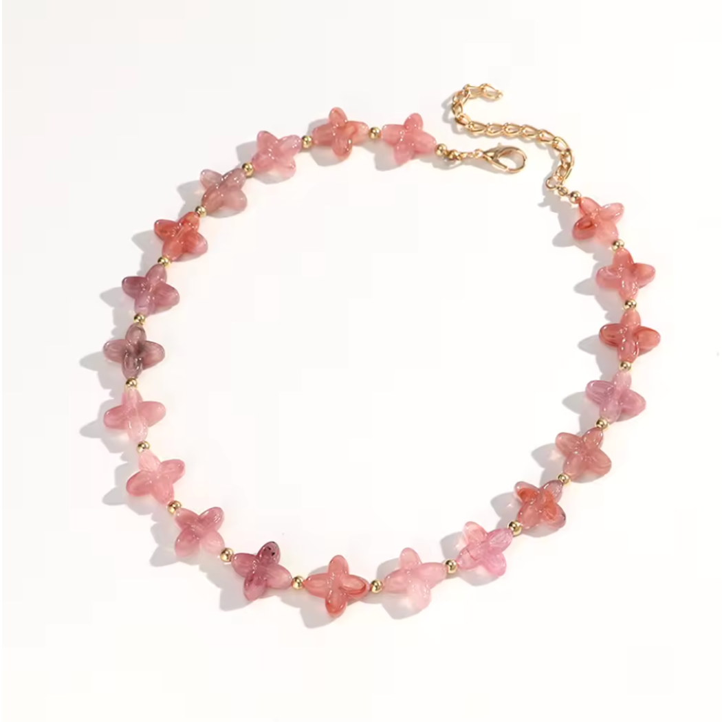 Acrylic Clover Necklace