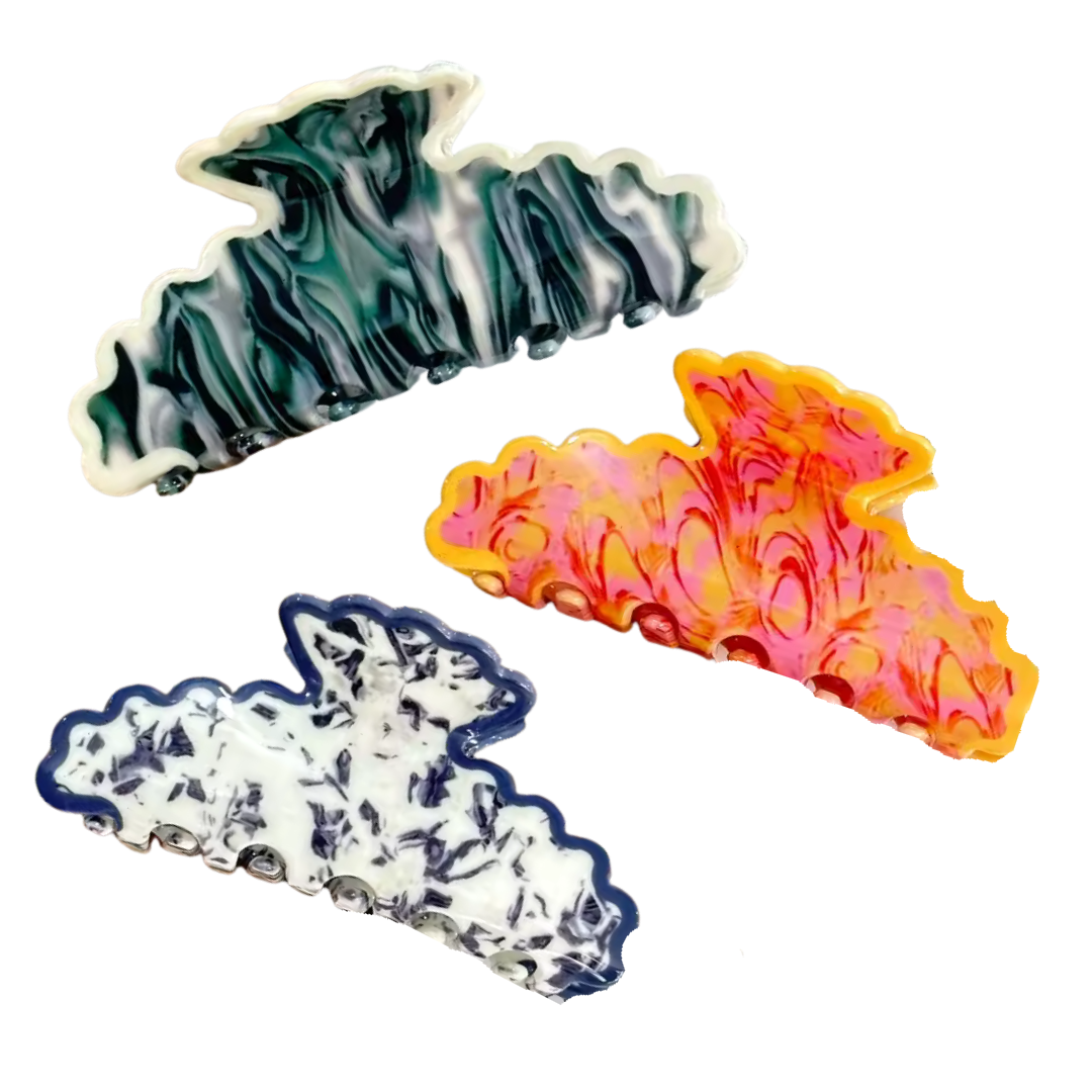 Scalloped Hair Claws