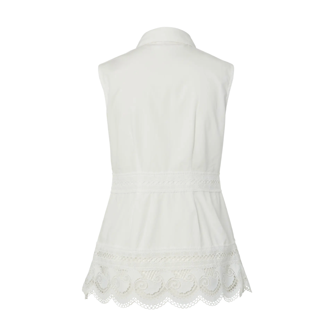 Lana Lace Detail Sleeveless Shirt