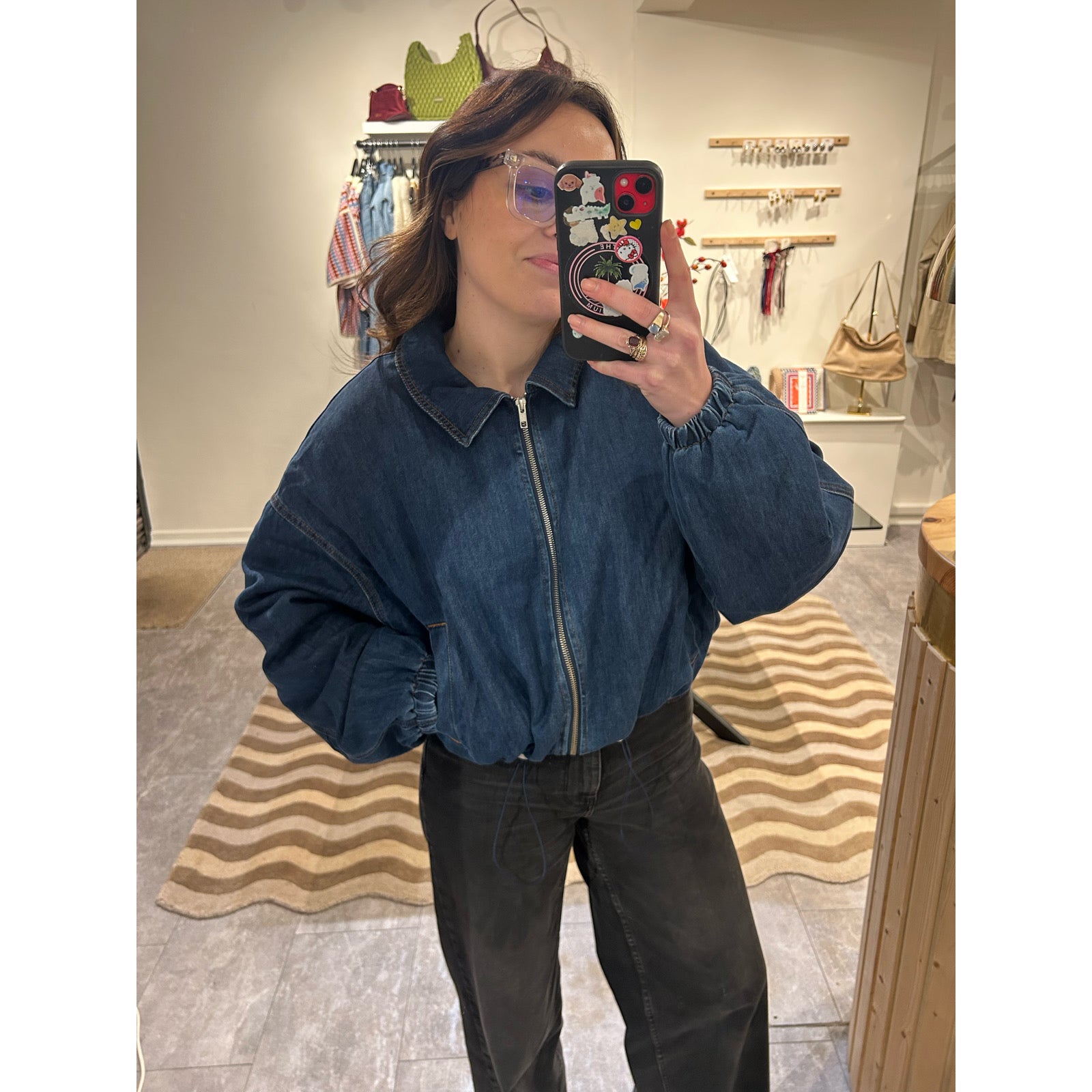 Denim Bomber Jacket
