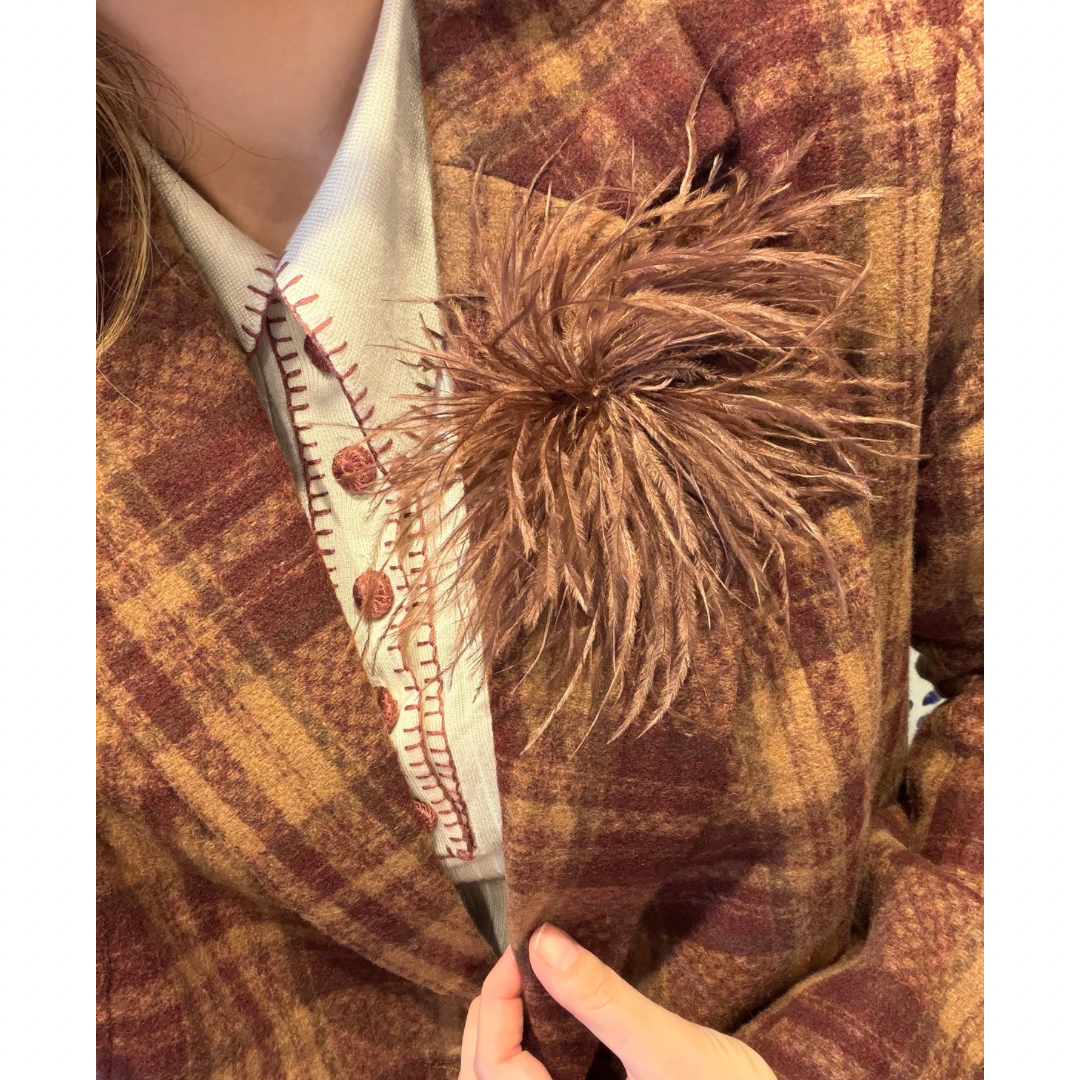 Feather Brooch