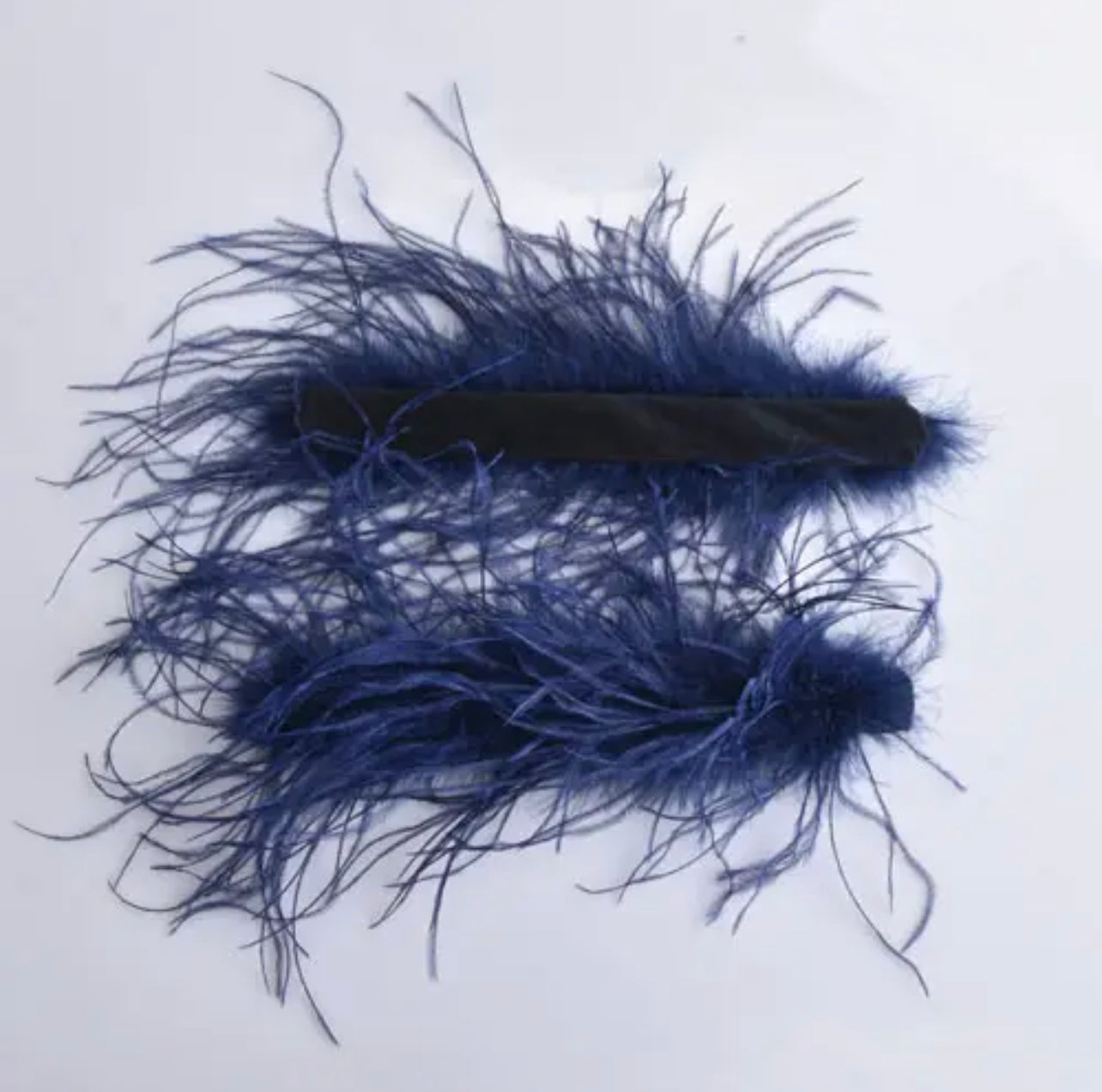 Ostrich feather cuffs