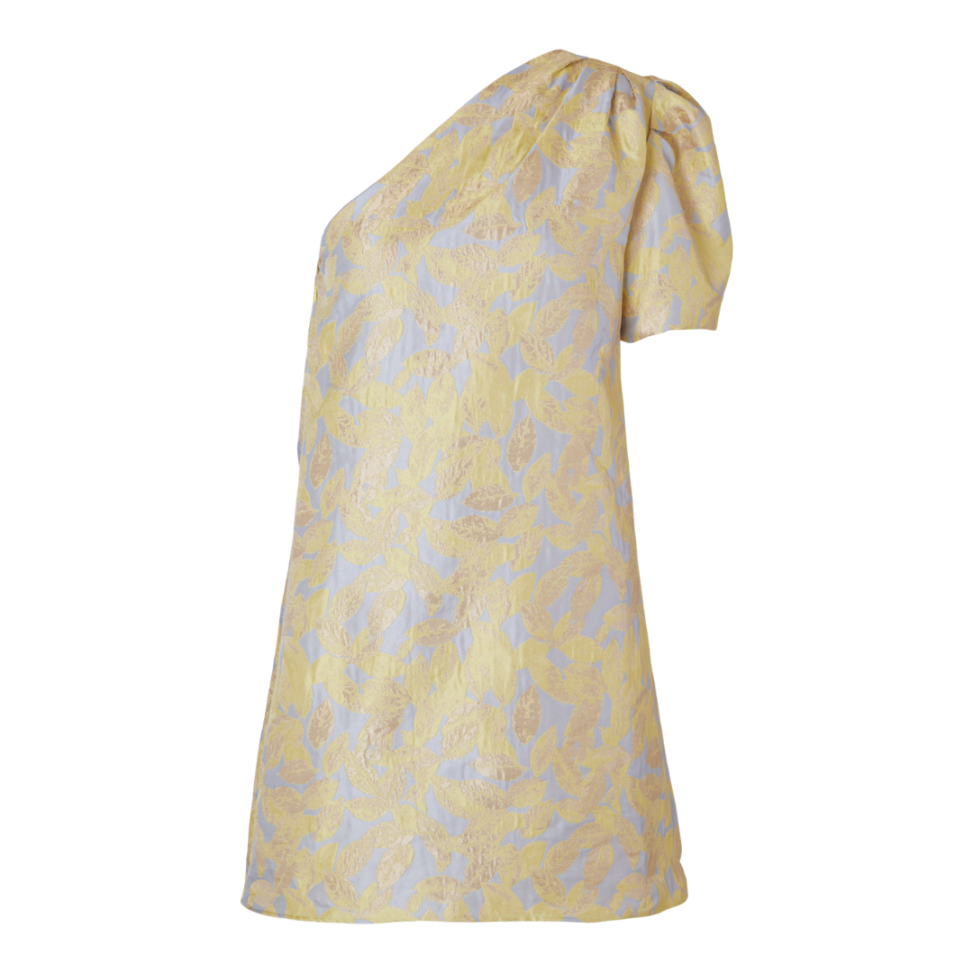 Britt One Shoulder Jacquard Dress