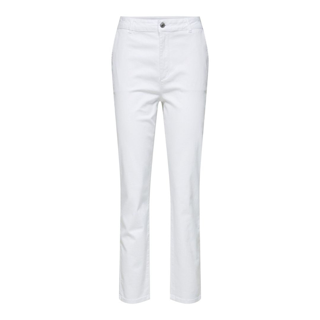 Straight Leg White Chinos