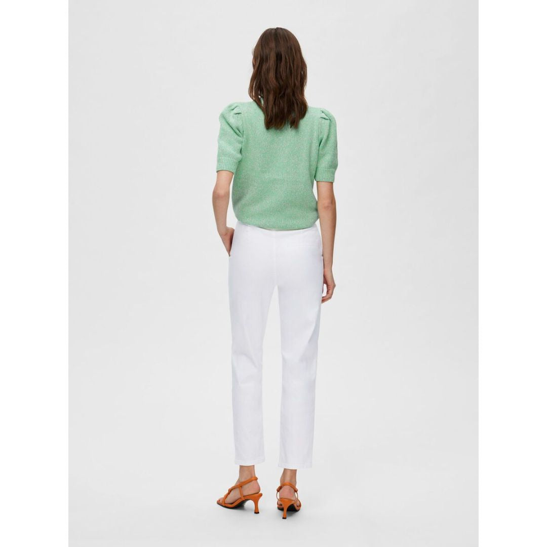 Straight Leg White Chinos