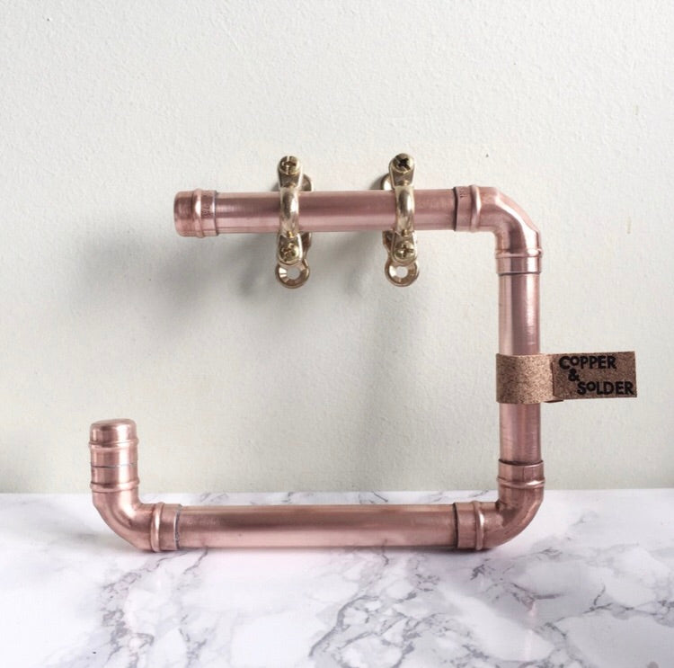 Copper Loo Roll Holder